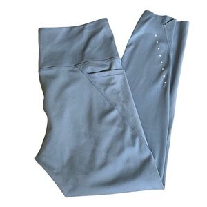 Danskin High Rise Brushed Leggings medium blue workout gym yoga athletic!